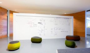 上海办公楼室内创意讨论墙装修设计图