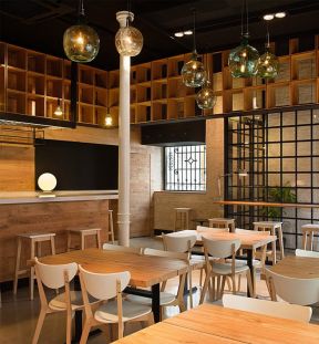 上海小型餐饮店大堂设计装修效果图