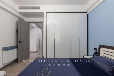 滨江苑130平现代黑白灰风格三居室装修案例
