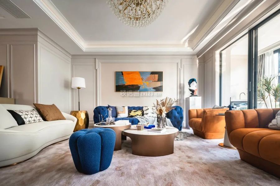 美式客厅沙发组合 美式客厅装修设计