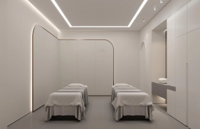 上海高级美容院轻奢spa房装修设计效果图