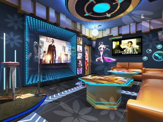上海KTV游戏主题包间装修设计效果图