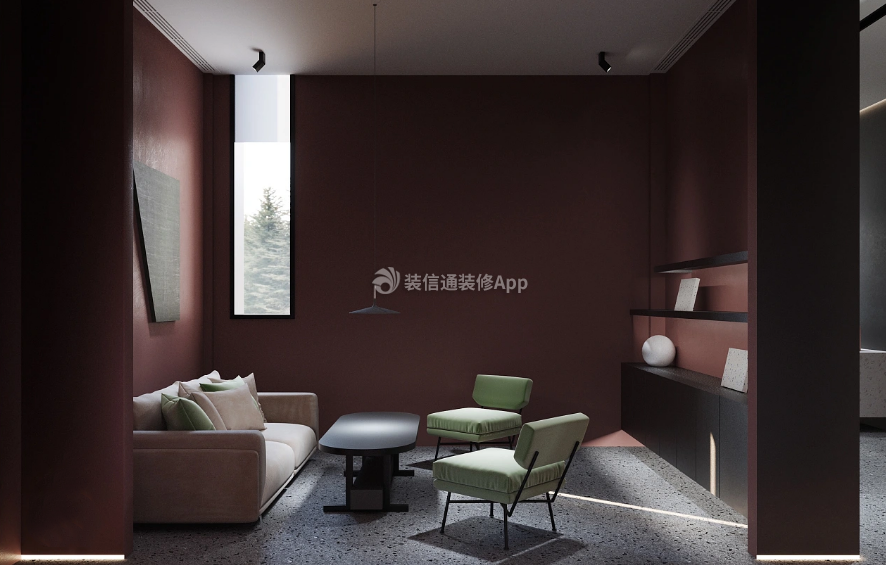 杭州办公室会客厅布置装修设计效果图