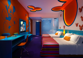 杭州酒店迪士尼主题房间装修设计效果图