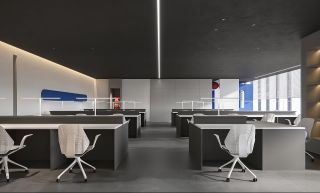 杭州现代办公室装修设计效果图