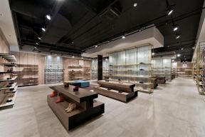 杭州大型女鞋店铺室内展架装修设计效果图