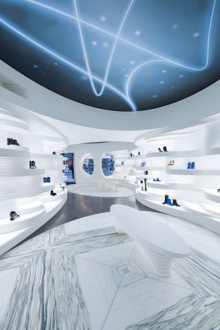 杭州概念鞋店铺室内装修设计效果图