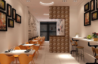 杭州小型餐饮店铺装修设计效果图