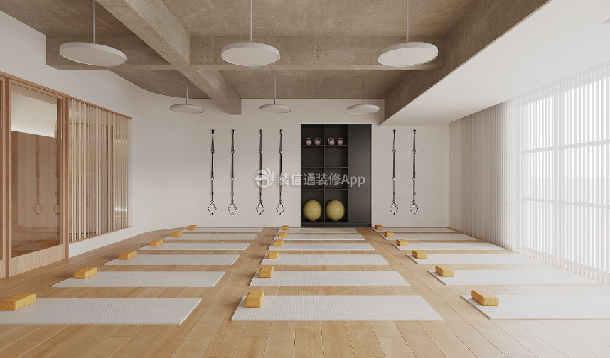 杭州瑜伽馆会所室内工装设计图