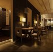 杭州餐馆大厅灯饰装修设计效果图