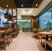 杭州餐馆大厅背景墙装修设计效果图