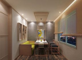 杭州餐厅中式包间背景墙装修装潢效果图
