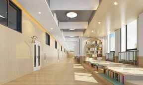 2023杭州幼儿园室内走廊工装装修效果图