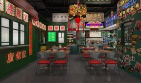 杭州360平米港式茶餐厅装修设计效果图