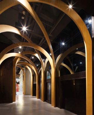 杭州310平米书店走廊装修设计效果图