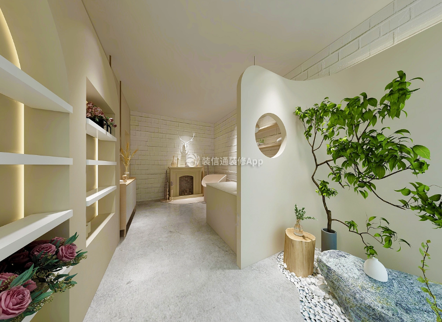 杭州130平米花店室内装饰设计图