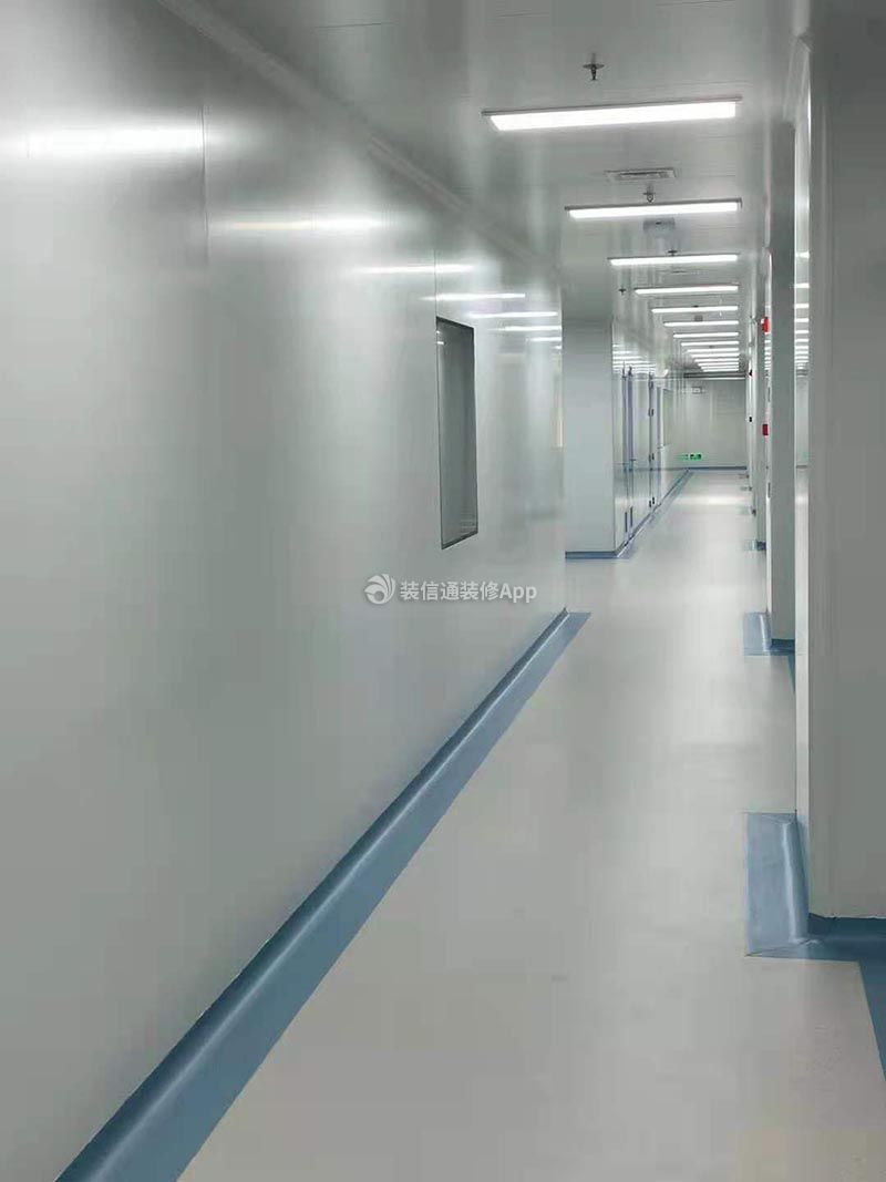 杭州厂房无尘车间走廊装修设计效果图