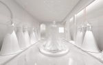 杭州高级婚纱店室内展示厅装修设计效果图