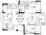 金港湾140㎡平米四室两厅新中式风格装修案例
