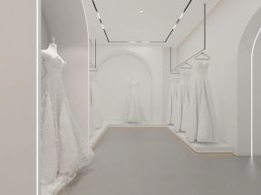 杭州高级婚纱店室内展区装修设计效果图