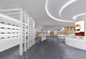 杭州340平米眼镜店整体设计装修图