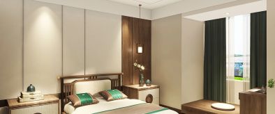 新中式现代卧室整体装修设计效果图