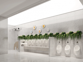 杭州实验幼儿园男厕所装修设计效果图