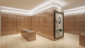 杭州1500平米健身中心储物室装修案例图