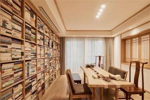 [福州德雕装饰]客厅改成书房可以如何设计