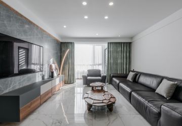华润置地公元九里130㎡三居室现代风格装修案例