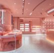 杭州300平米甜品店大堂粉色装修设计效果图