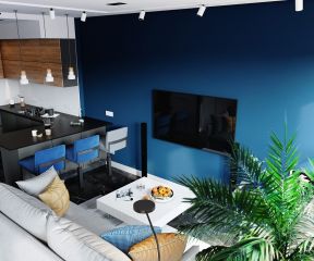 小户型公寓现代客厅装修设计效果图