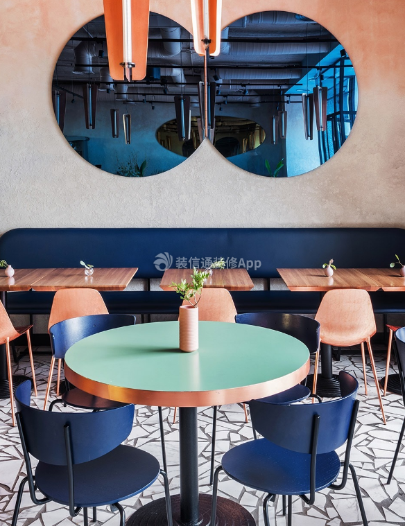 杭州140平米咖啡馆室内背景墙装修设计图