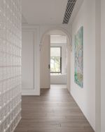 120平米现代住宅室内走廊装修设计效果图