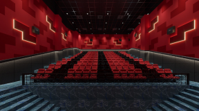 杭州电影院放映厅楼梯围栏杆装修设计效果图