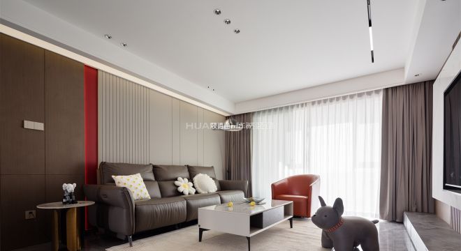 保利西山林语158平米四居室现代风格装修案例