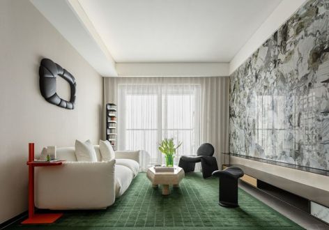 时代香海彼岸85平现代风格二居室装修案例