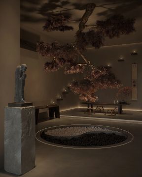 杭州470平米茶馆室内装饰设计效果图