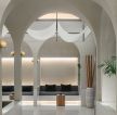 杭州高级足浴店室内过道拱门设计效果图