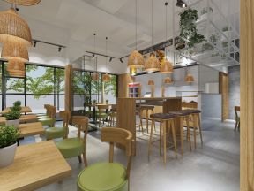 杭州早餐店室内装修案例效果图