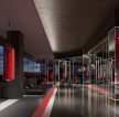 杭州900平米拳击馆训练区走廊装修设计效果图