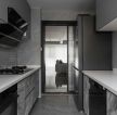 140平米现代简约厨房装修设计效果图