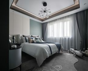160平米现代简约风格卧室装修设计效果图