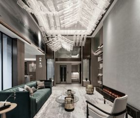 600平米现代豪华别墅会客厅装修效果图