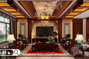 [紫云轩装饰]中式古韵下的别墅室内中式装潢传统家居享绝美意境