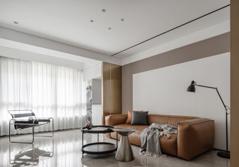 美的云筑温馨现代风格103平米三居室装修案例