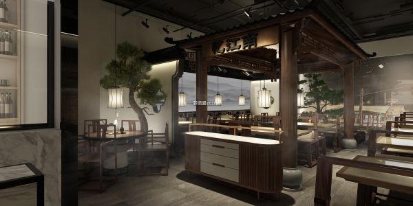 中餐厅中式风格850㎡设计方案