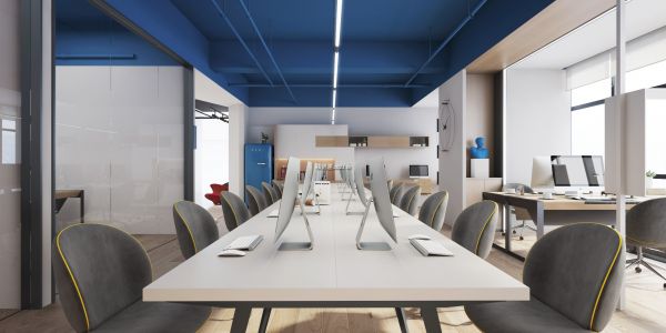 杭州公司办公室现代风格490㎡设计方案