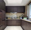 现代新中式厨房橱柜装潢设计效果图