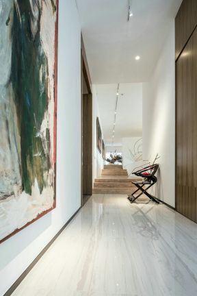 180平米复式现代住宅玄关走廊装修设计效果图